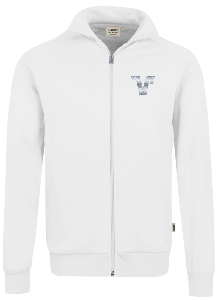 Sweatjacke Premium | Weiß