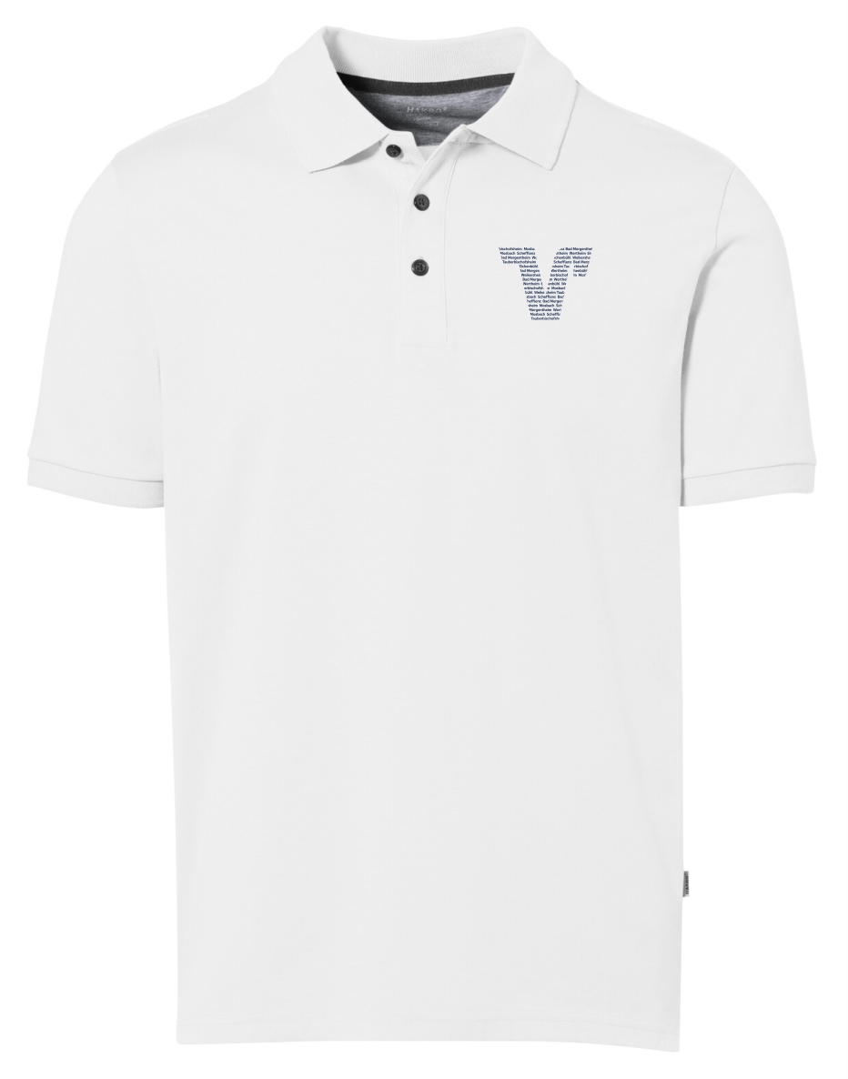 Herren Polo Cotton Tec | feiner Stoff & glatte Oberfläche | Weiß