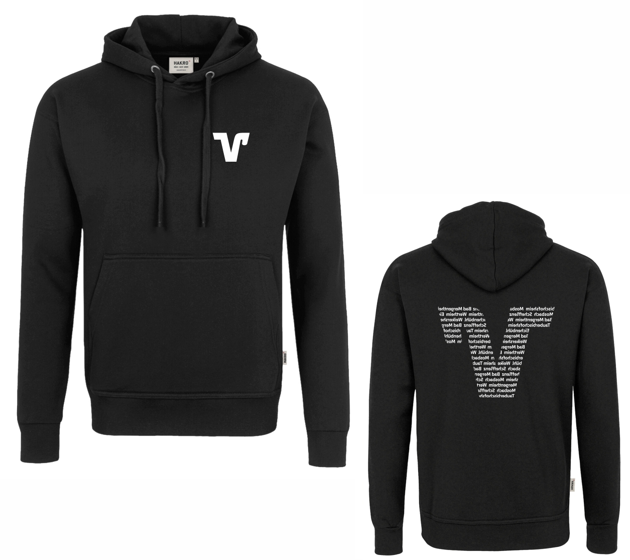 Kapuzen-Sweatshirt Premium | Schwarz