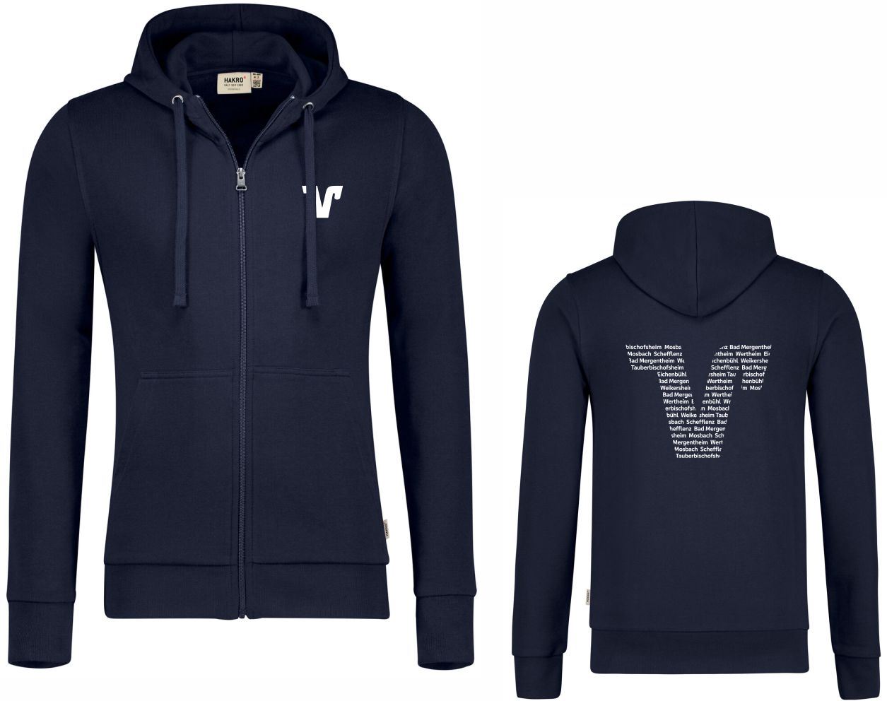 Kapuzen-Sweatjacke Premium | Tinte