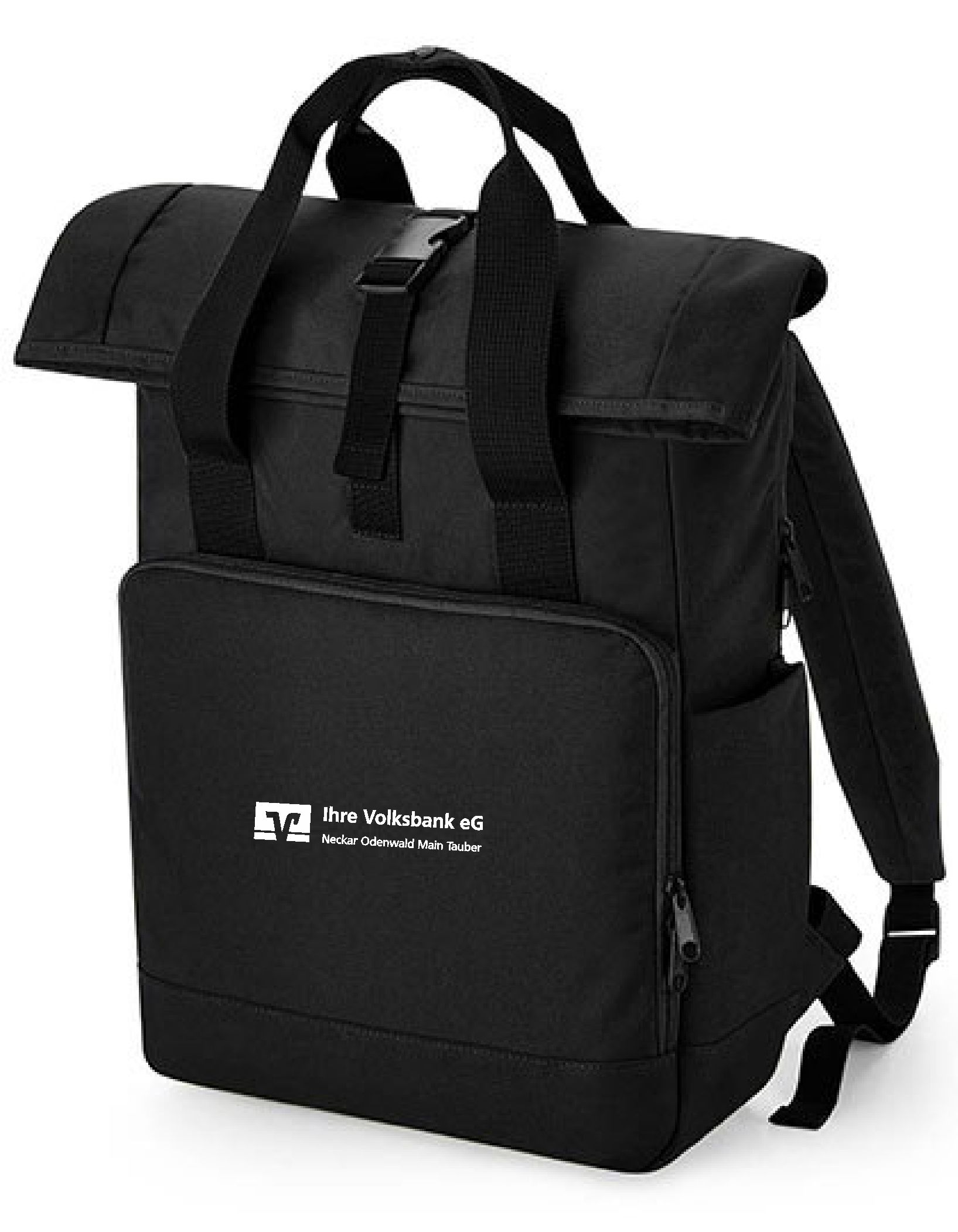 Recycled Twin Handle Roll-Top Laptop Backpack